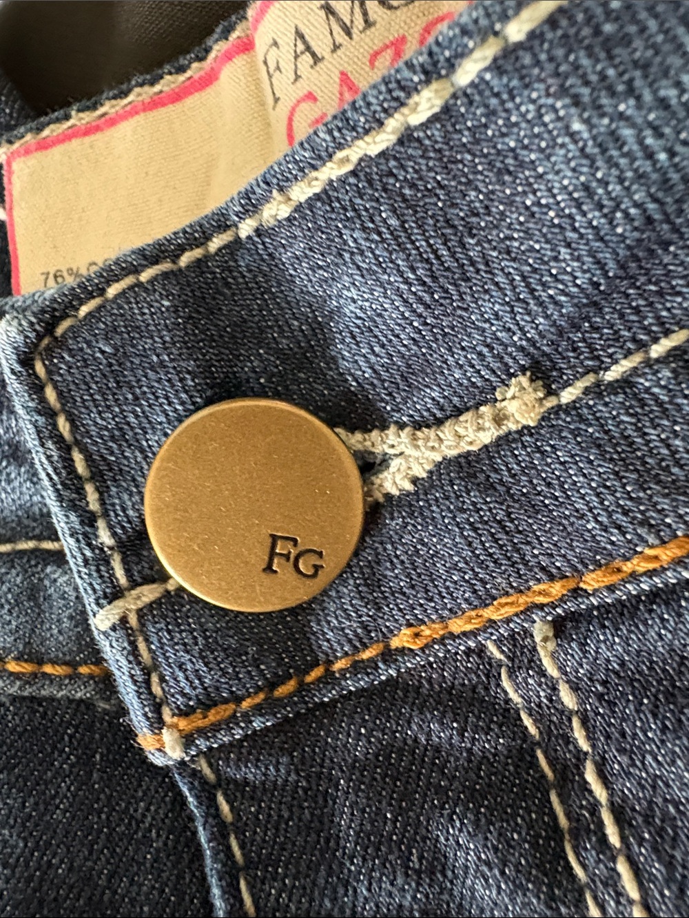 Famous Gazoz Bermuda Dark Blue Denim Shorts Size 12 - Picture 10 of 10